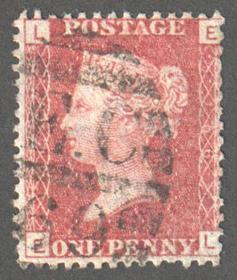 Great Britain Scott 33 Used Plate 156 - EL - Click Image to Close